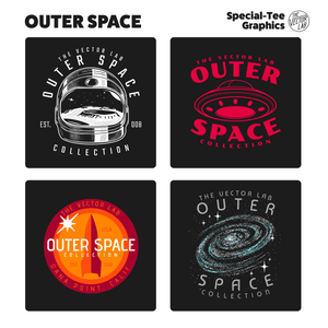 Outer Space Graphic Logo Templates for Adobe Affinity CorelDraw