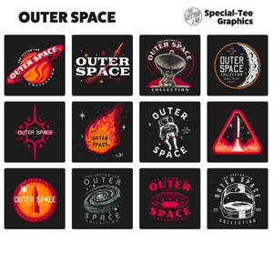 Outer Space Graphic Logo Templates for Adobe Affinity CorelDraw