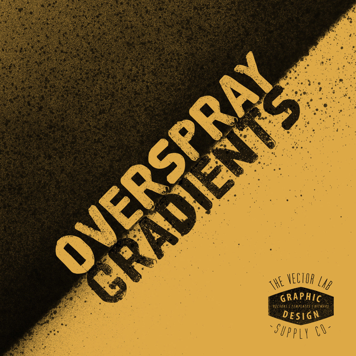 Overspray Gradients: Spray paint textures for Photoshop and Illustrator