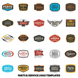Parts & Service Logo Templates - Logo Design Master Collection