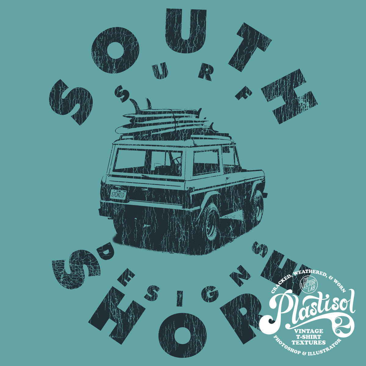 Plastisol 2: Vintage T-Shirt Textures for Photoshop and Illustrator