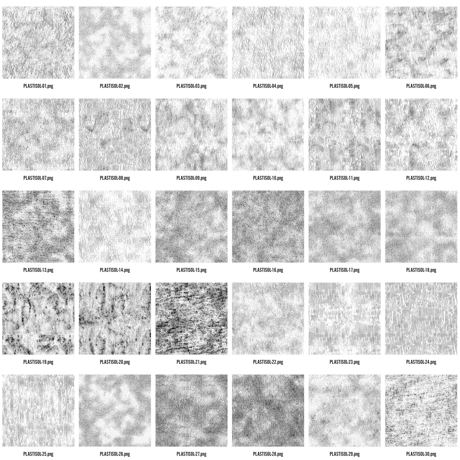 Plastisol Cracked T-Shirt Ink Textures for Photoshop and Illustrator