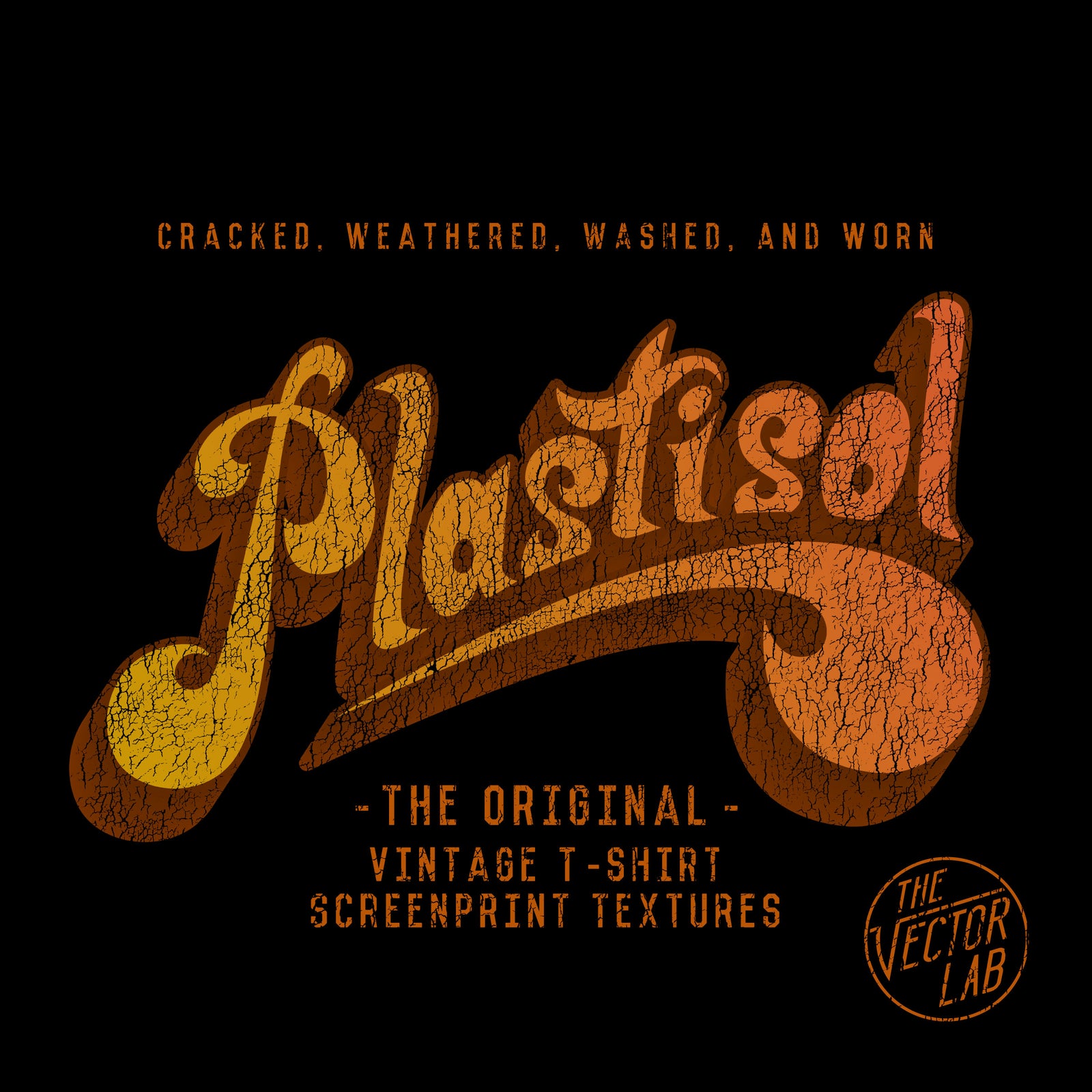 Plastisol 1&2 Bundle: Vintage T-Shirt Textures for Photoshop and Illustrator