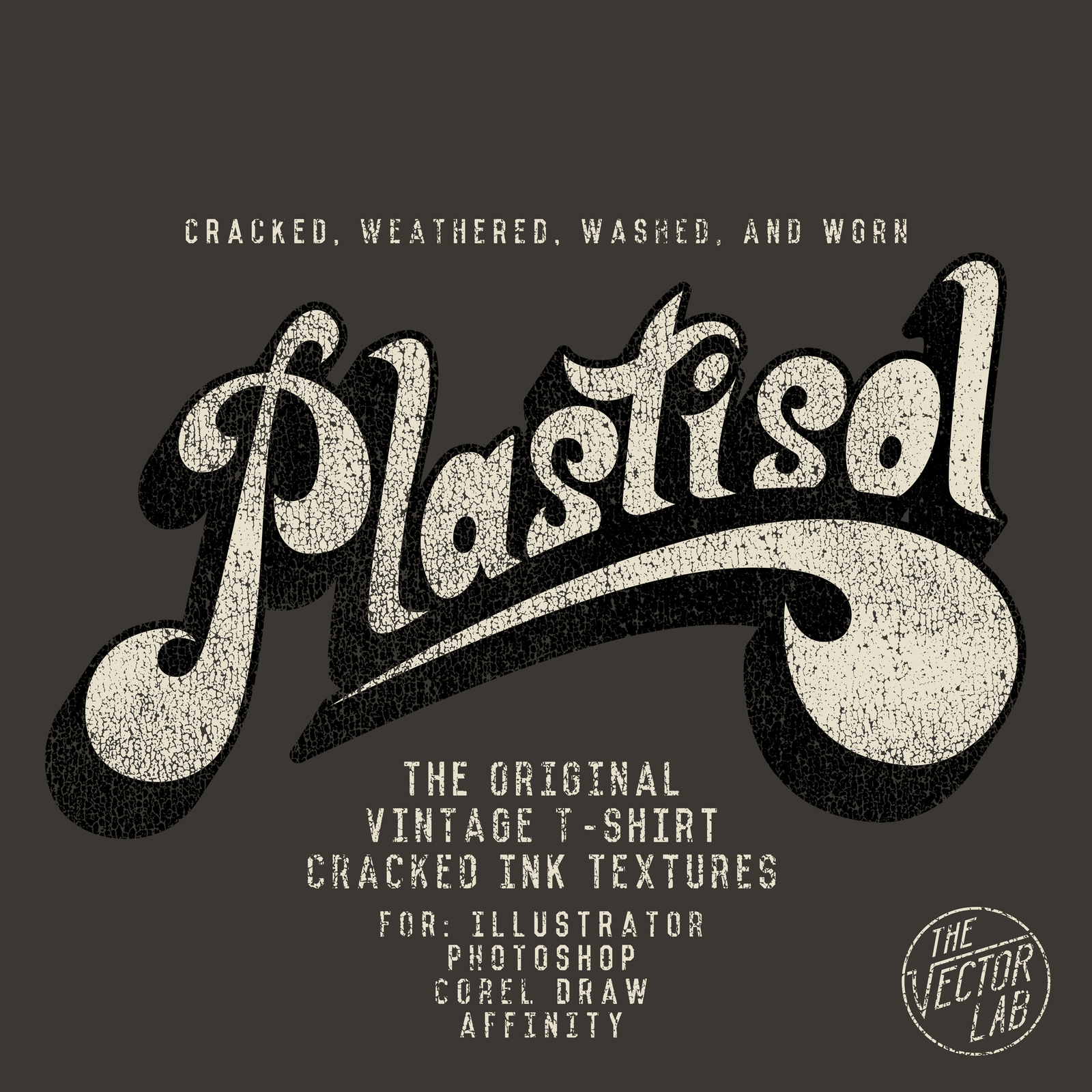 Plastisol Cracked T-Shirt Ink Textures