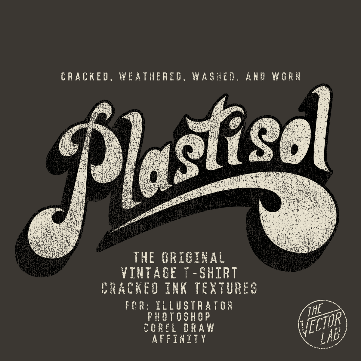 Plastisol Cracked T-Shirt Ink Textures