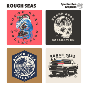 Rough Seas Surfing Graphic Logo Templates