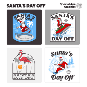 Santa's Day Off - Christmas graphic logo templates