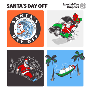 Santa's Day Off - Christmas graphic logo templates