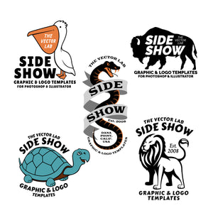 Graphic & Logo Bundle Vol 1 - Side Show - Animals and Mascots