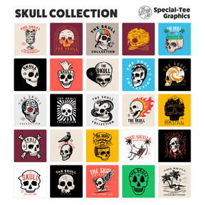Skull Collection of Graphic Logo Templates for Adobe Affinity Corel