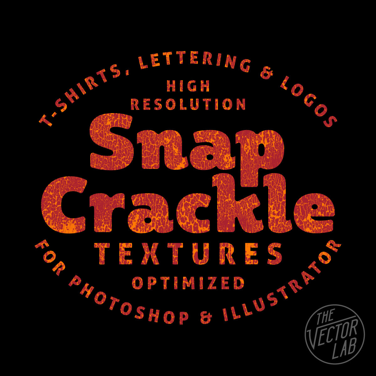Snap Crackle - Cracked Paint Textures for Photoshop and Illustrator