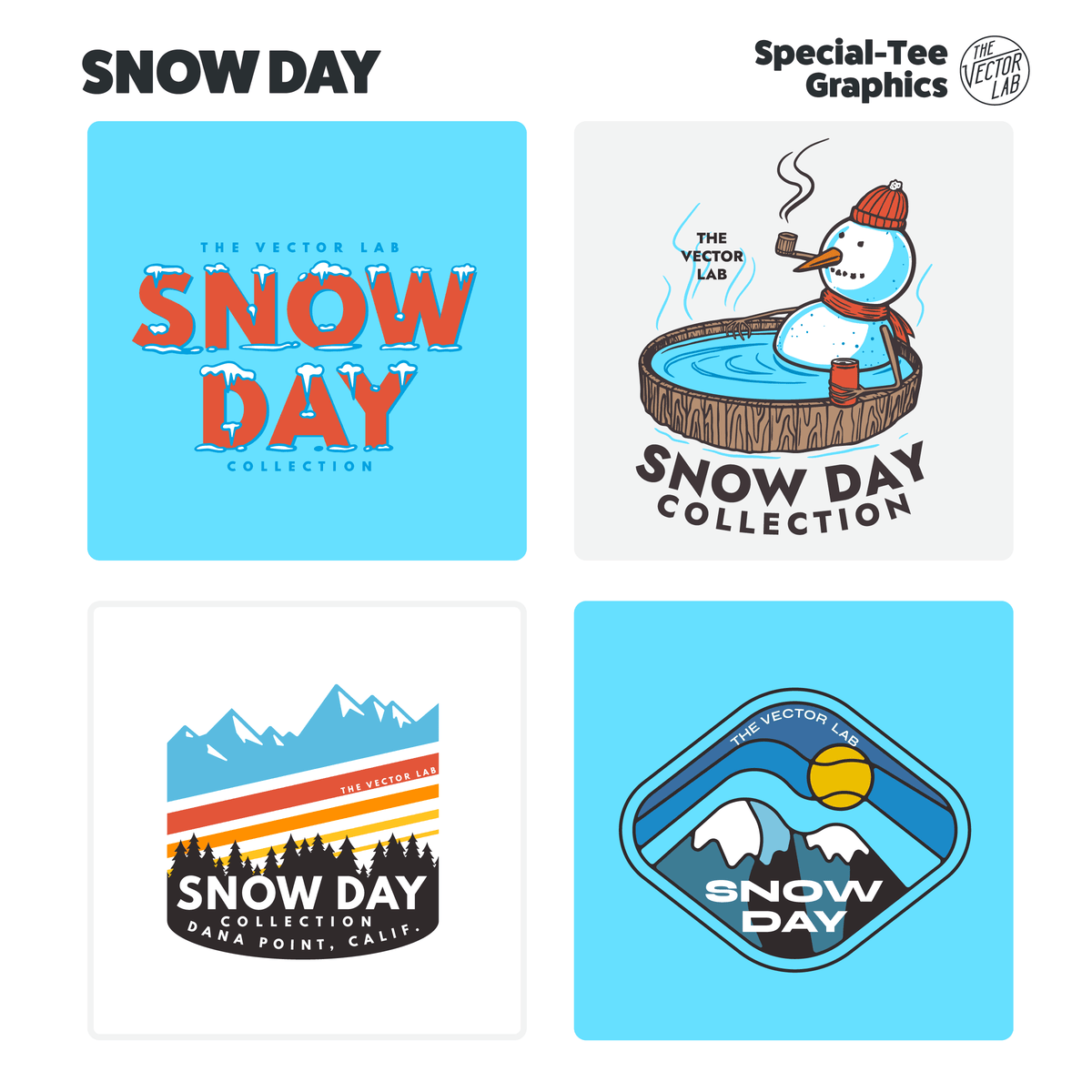 Snow Day Graphic & Logo Templates for Adobe, Affinity, CorelDraw