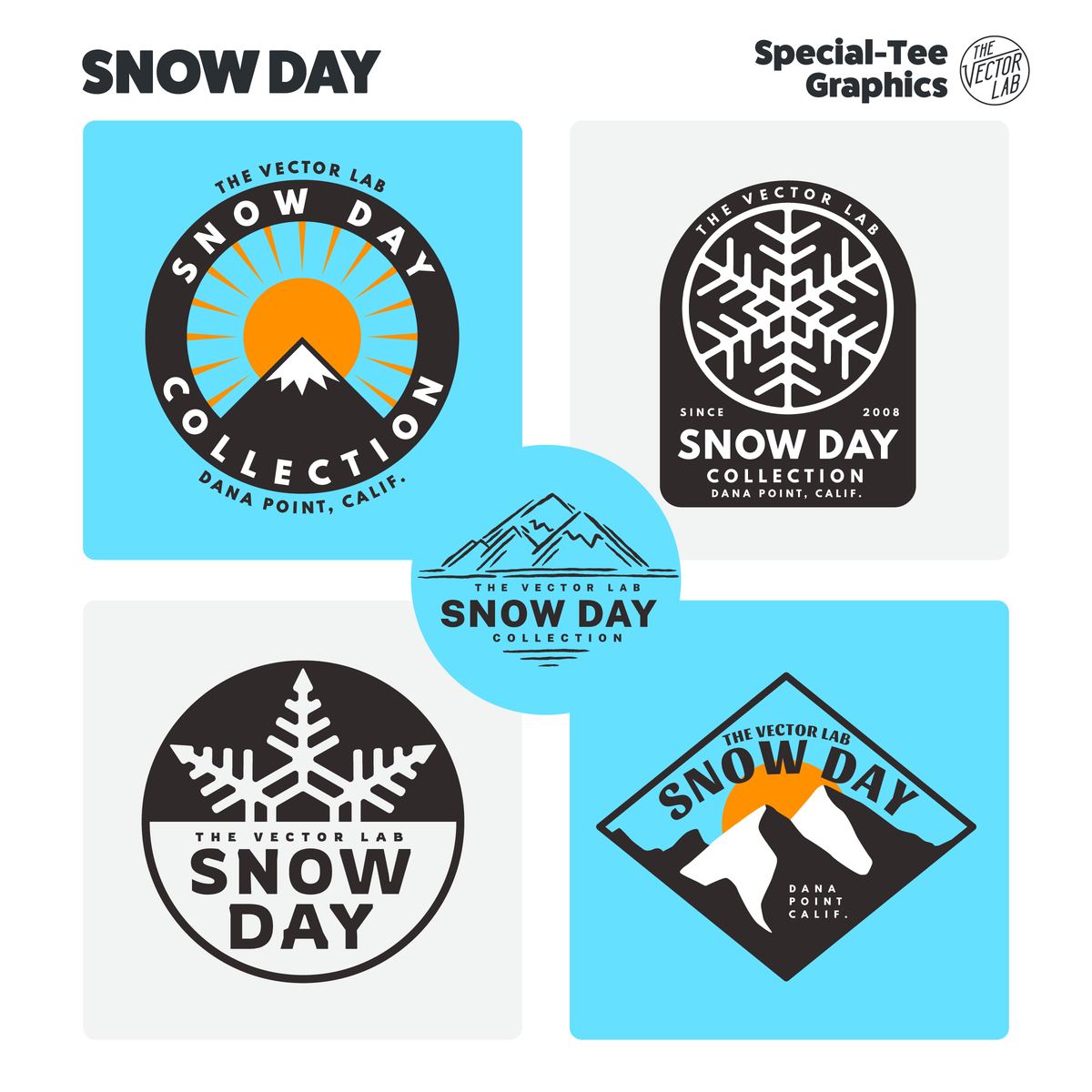 Snow Day Graphic & Logo Templates for Adobe, Affinity, CorelDraw