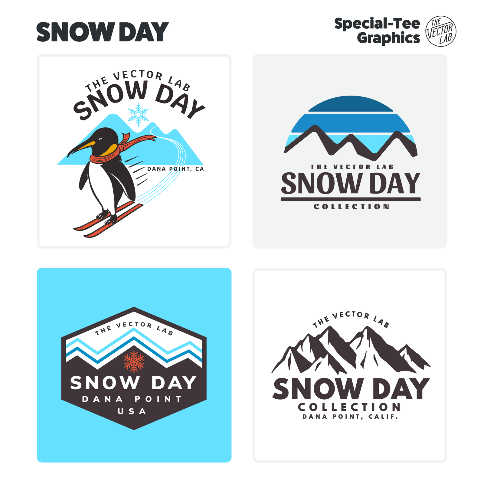 Snow Day Graphic & Logo Templates for Adobe, Affinity, CorelDraw