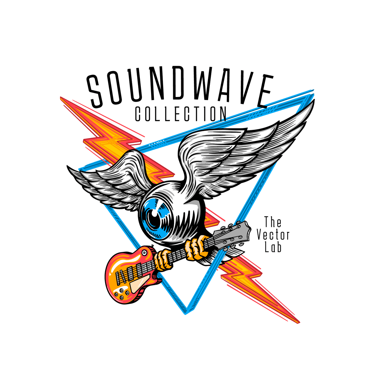 Soundwave music inspired graphic and logo templates