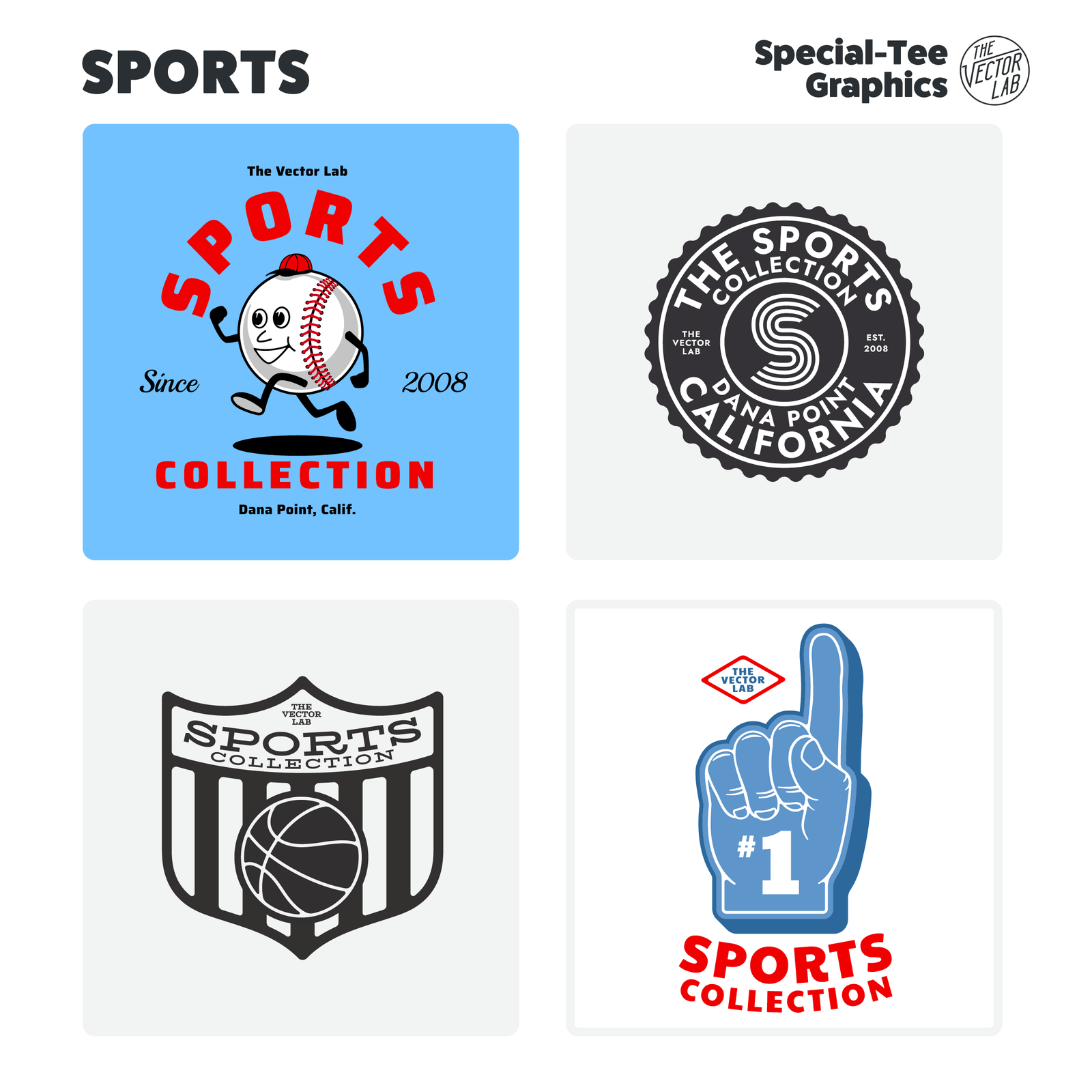 Sports Collection of Graphic & Logo Templates Adobe Affinity Corel