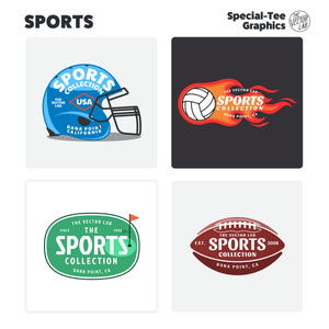 Sports Collection of Graphic & Logo Templates Adobe Affinity Corel