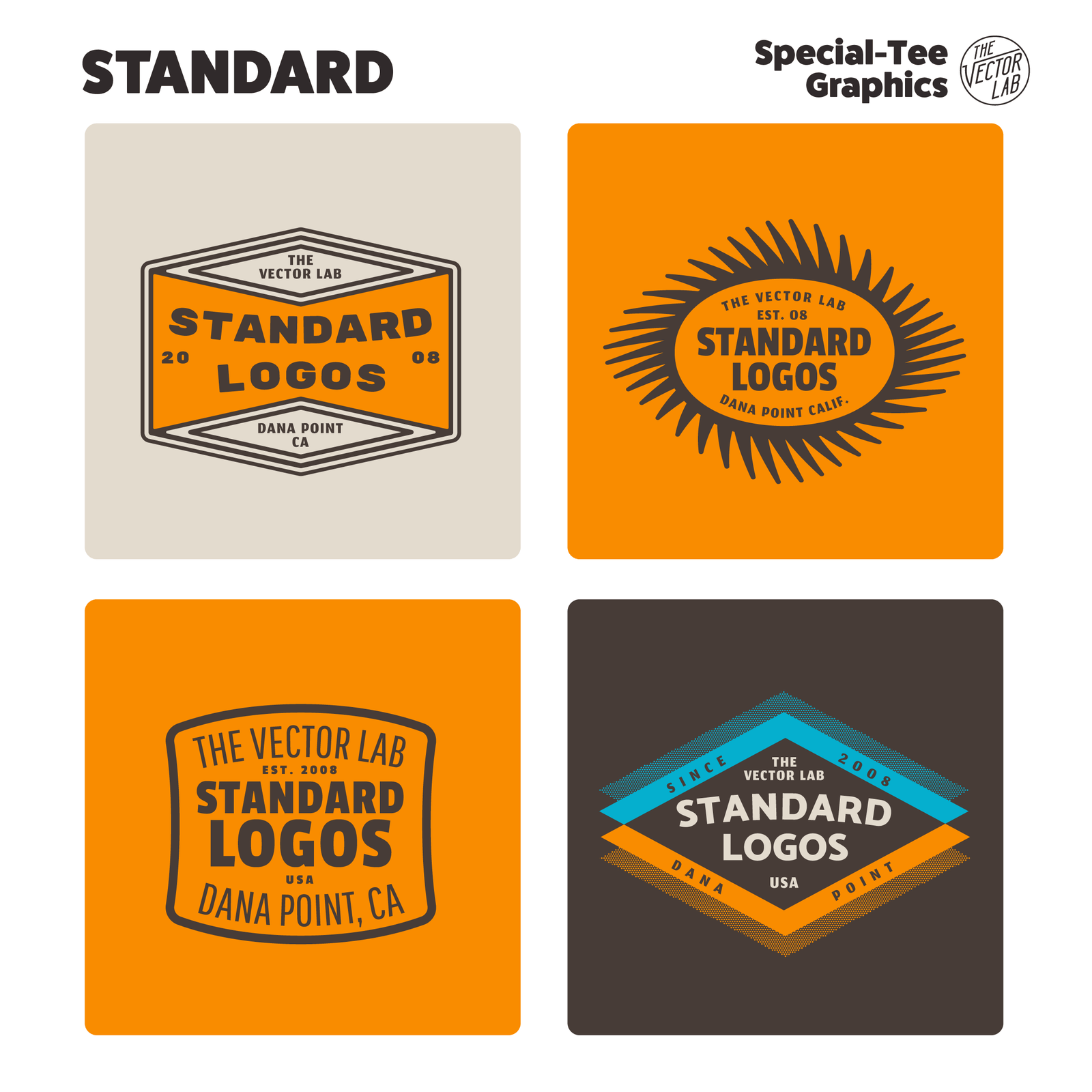Standard Logos for Illustrator, Photoshop, Affinity, CorelDraw