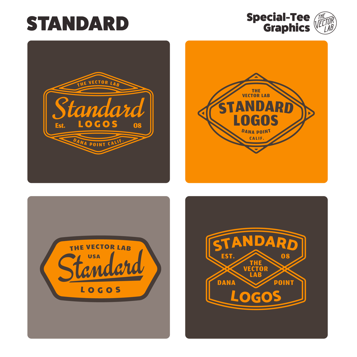 Standard Logos for Illustrator, Photoshop, Affinity, CorelDraw