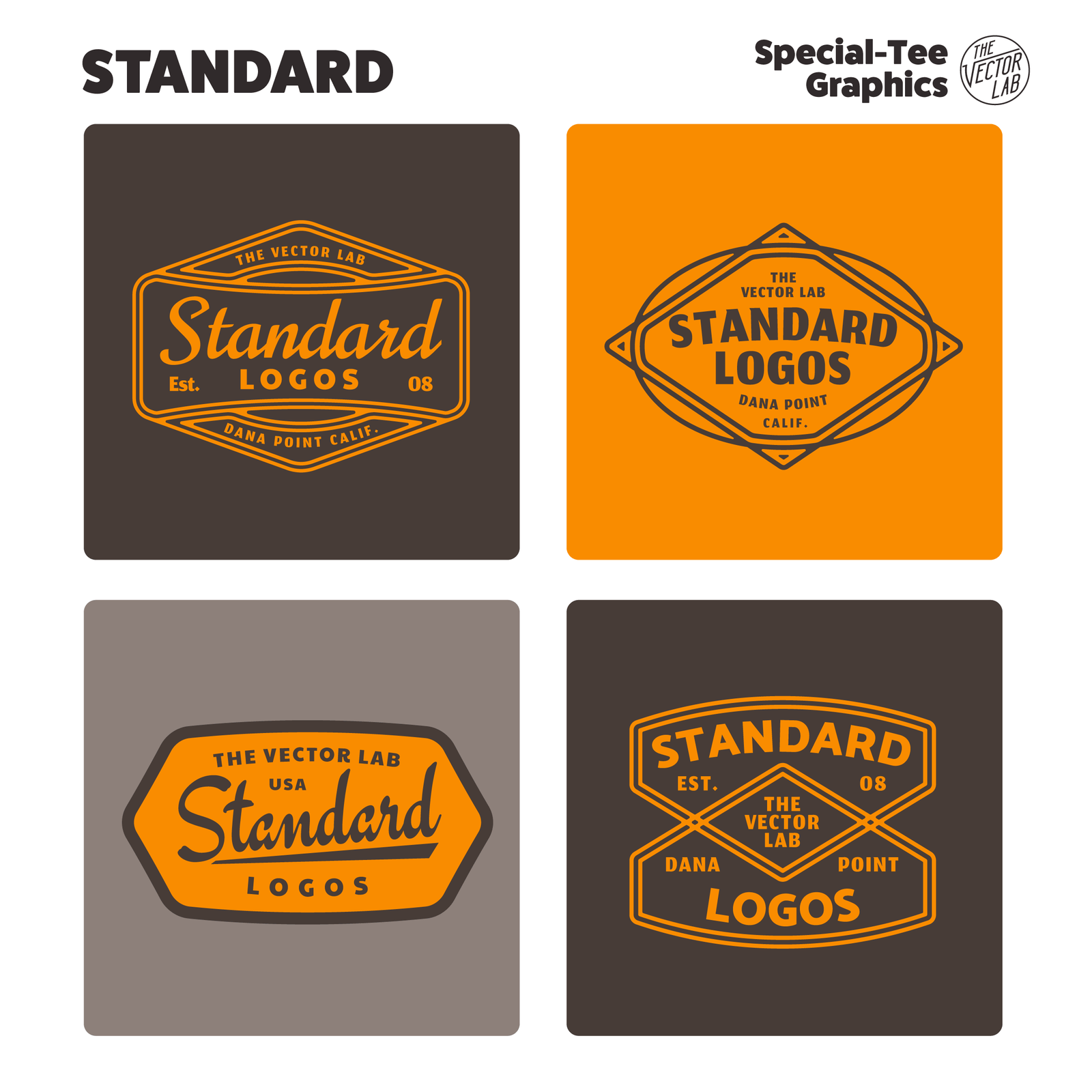 Standard Logos for Illustrator, Photoshop, Affinity, CorelDraw