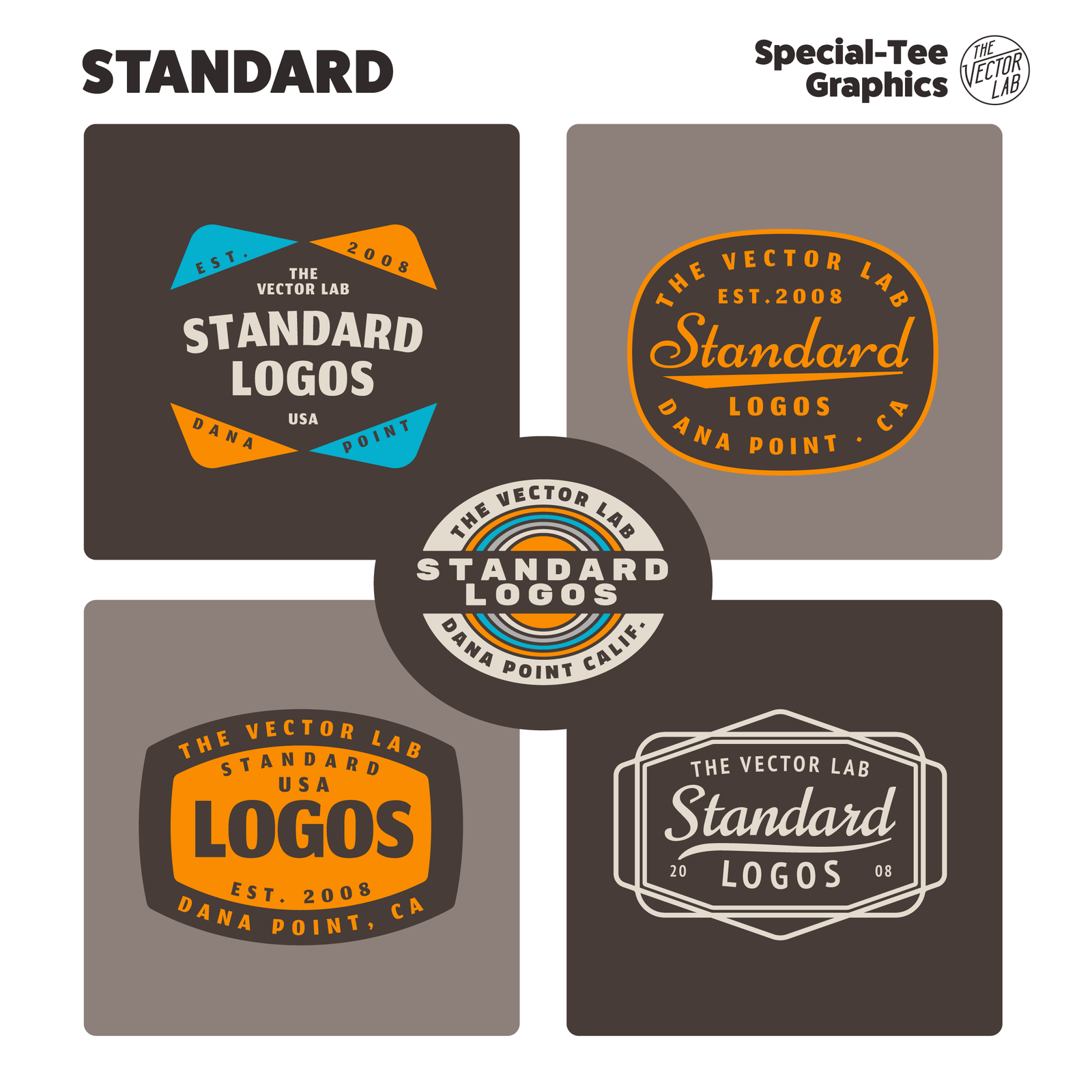 Standard Logos for Illustrator, Photoshop, Affinity, CorelDraw