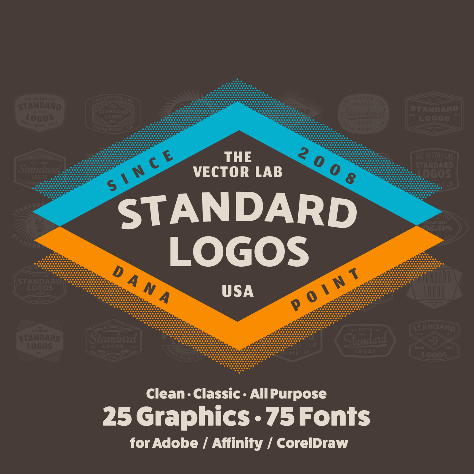 Standard Logos for Illustrator, Photoshop, Affinity, CorelDraw