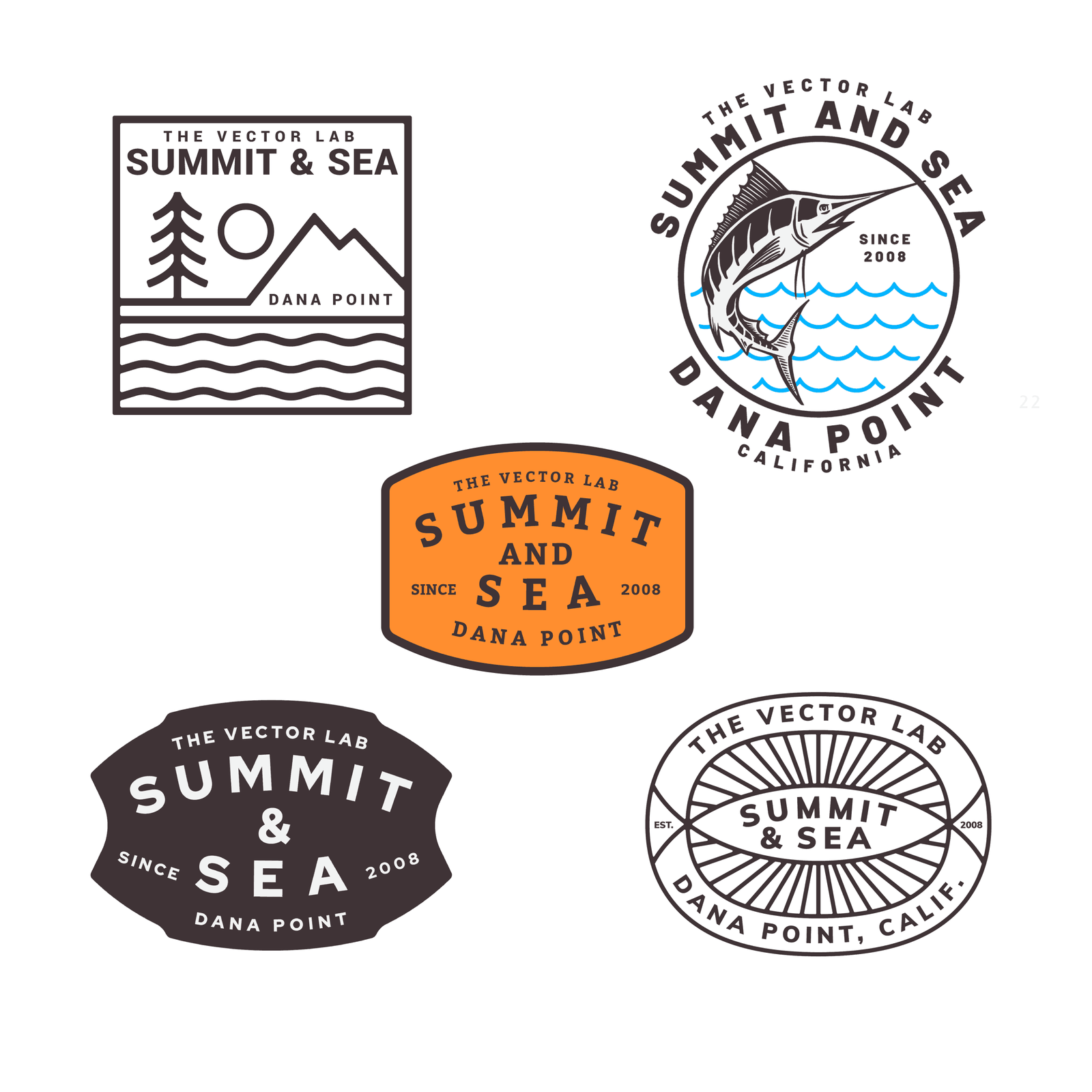 Summit and Sea - Graphic Logo Bundle Vol. 3