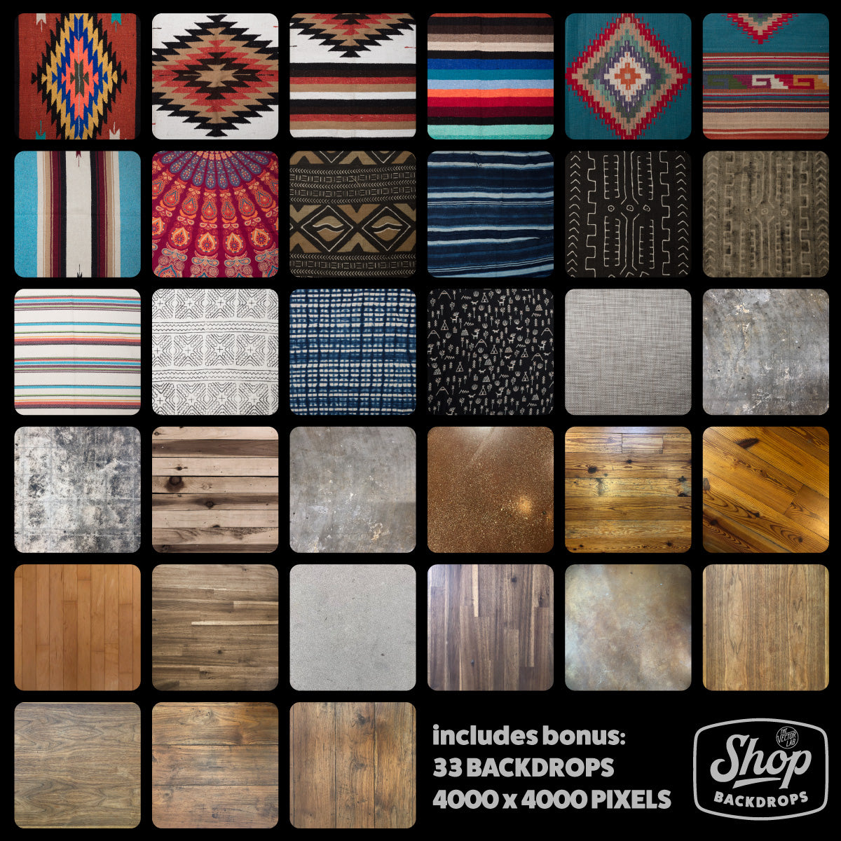 Shop Backdrops: Boutique Backgrounds