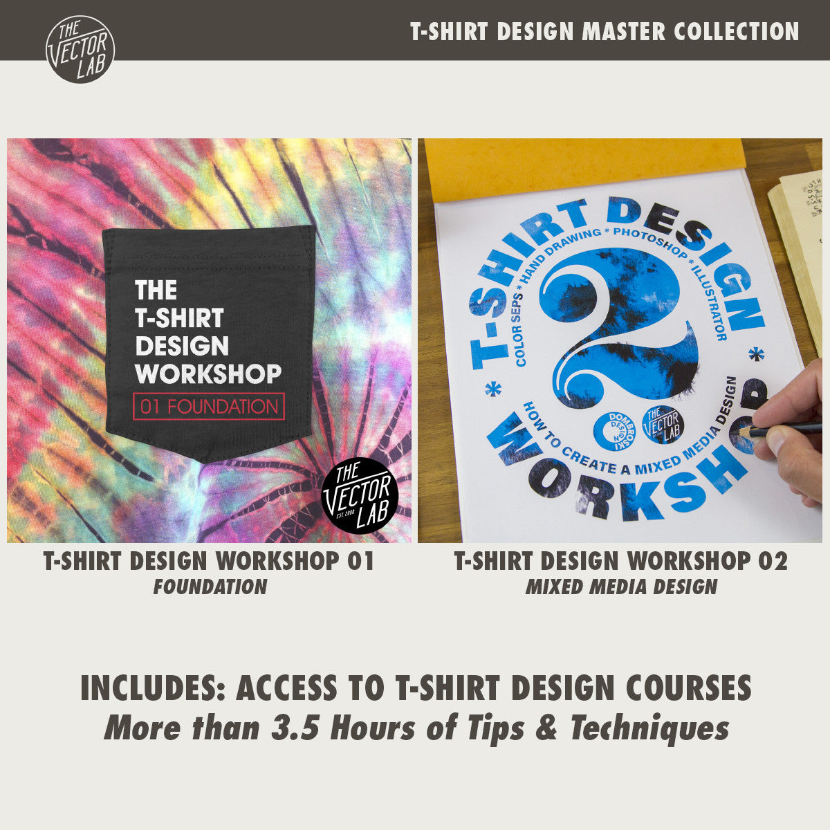T-Shirt Design Master Collection - Workshops - TheVectorLab