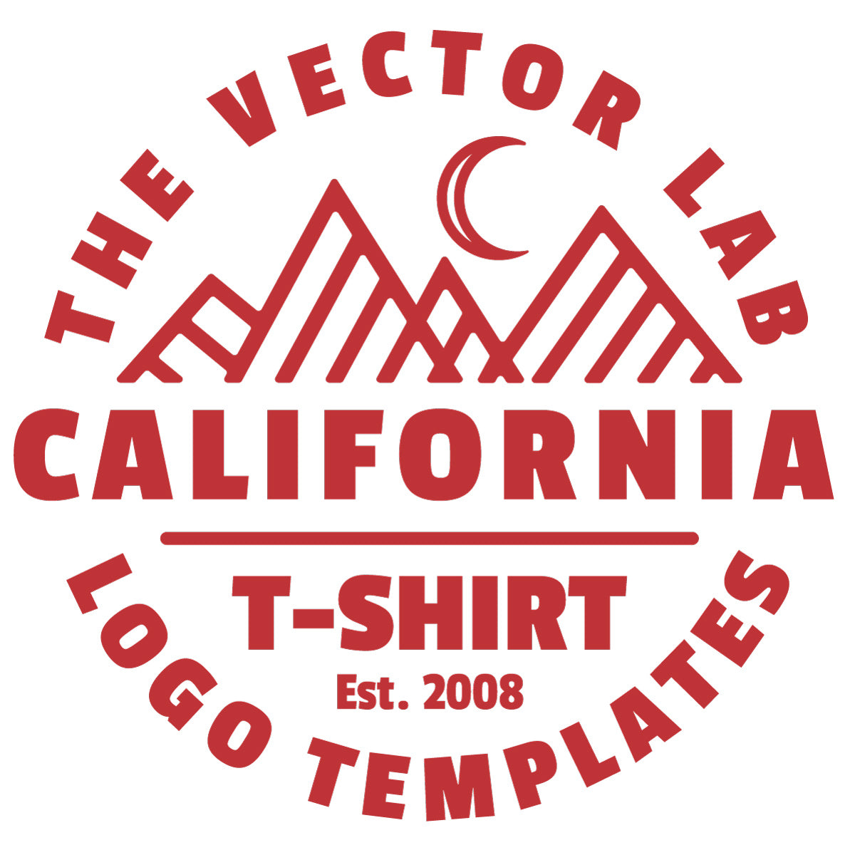 T-Shirt Logo Templates for Photoshop and Illustrator