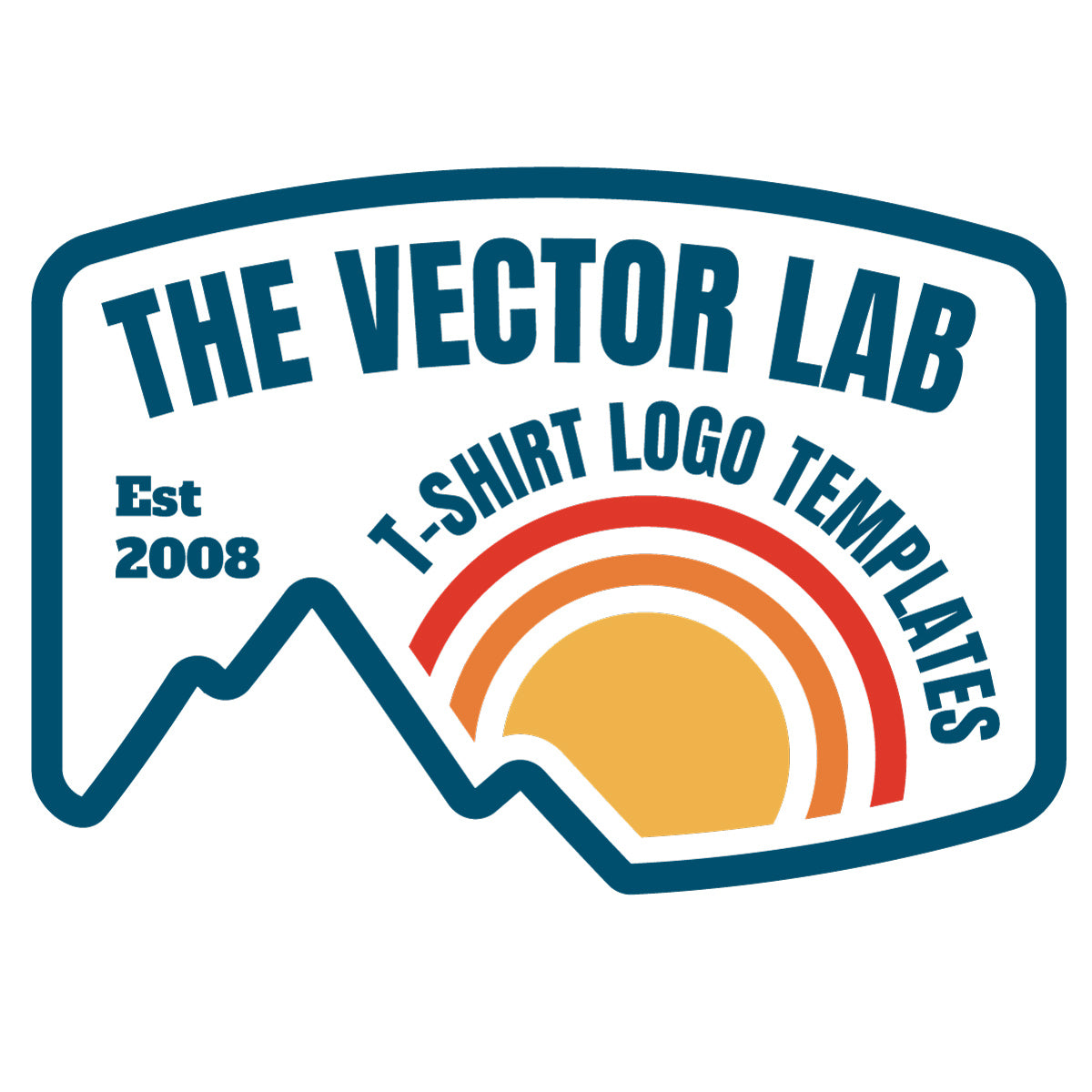 T-Shirt Logo Templates for Photoshop and Illustrator