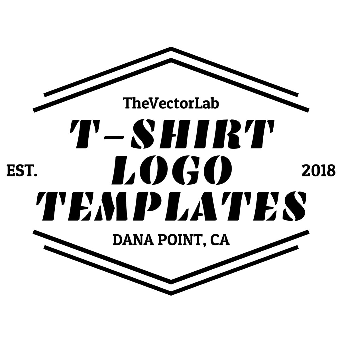 T-Shirt Logo Templates for Photoshop and Illustrator