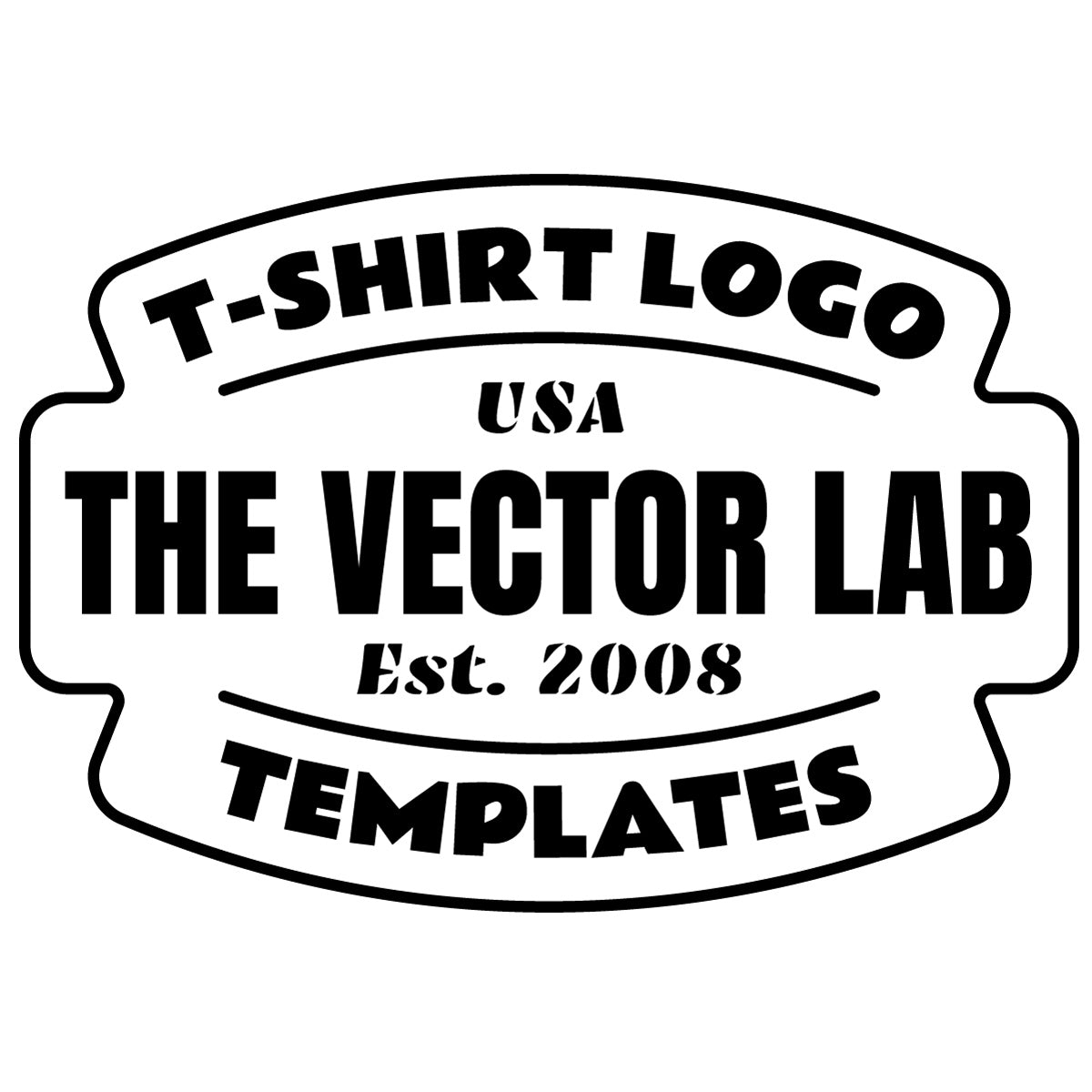 T-Shirt Logo Templates for Photoshop and Illustrator