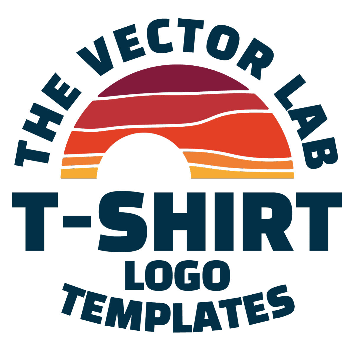 T-Shirt Logo Templates for Photoshop and Illustrator