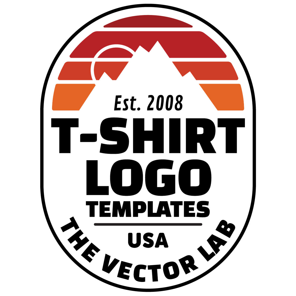 T-Shirt Logo Templates for Photoshop and Illustrator