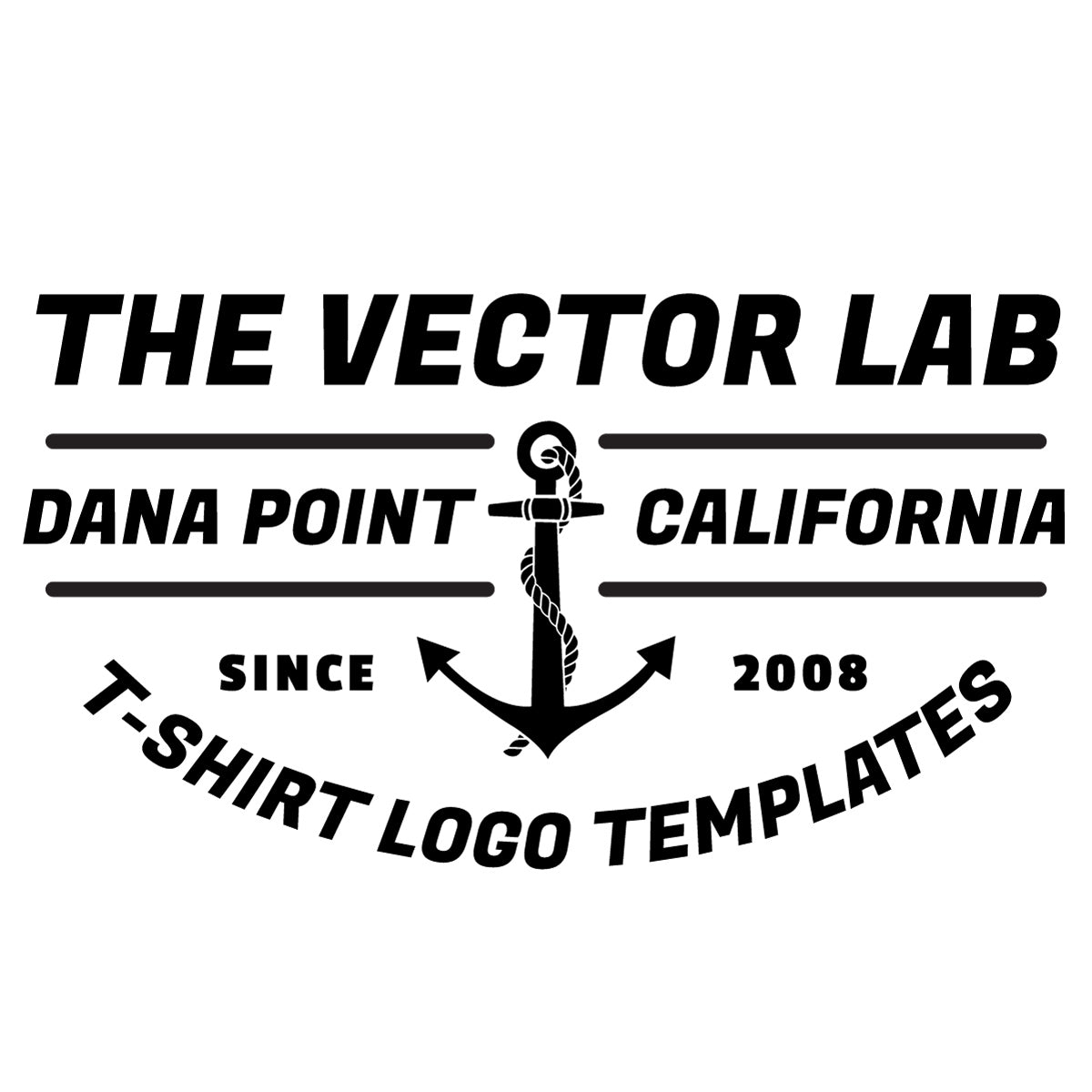 T-Shirt Logo Templates for Photoshop and Illustrator