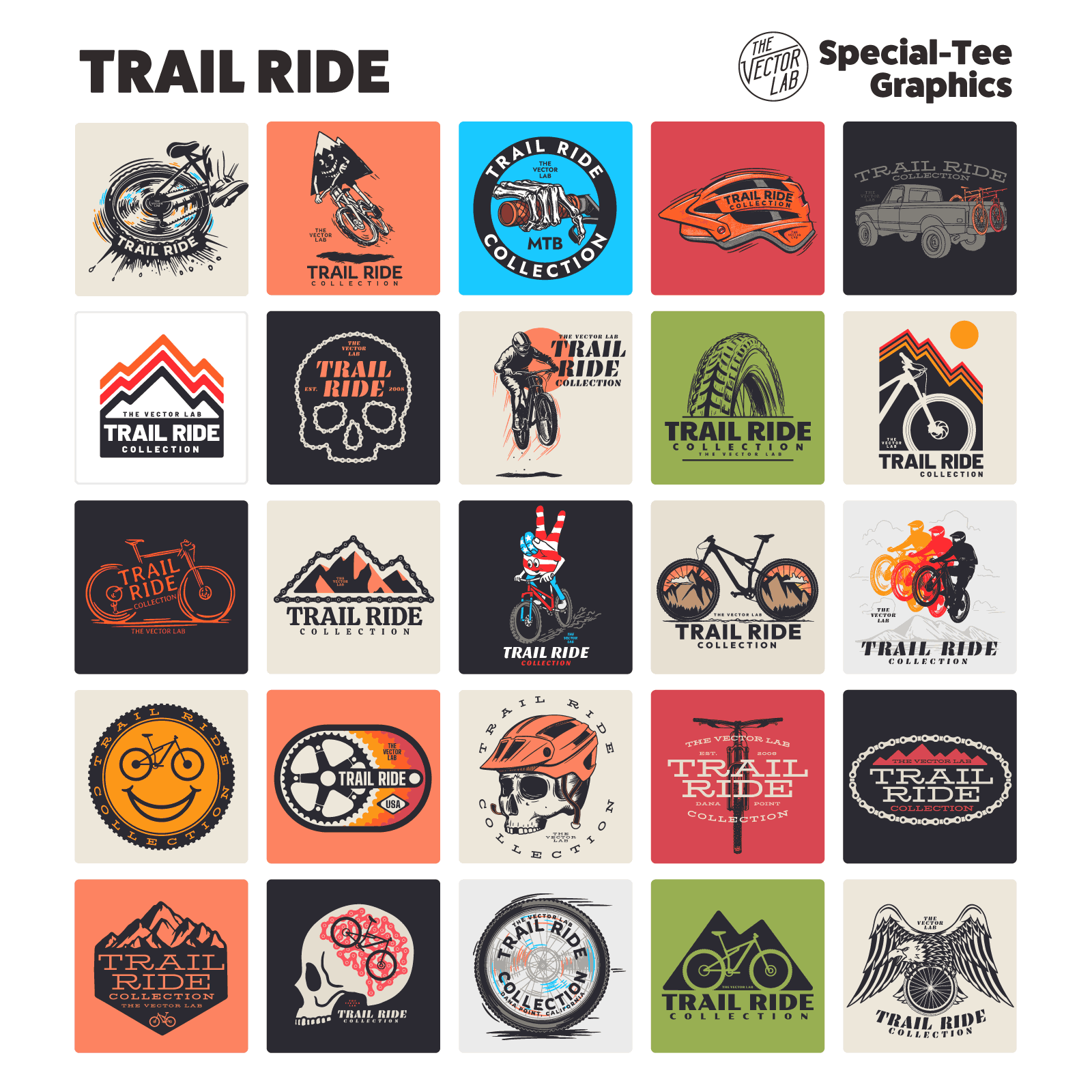 mountainbike logos Trail Ride