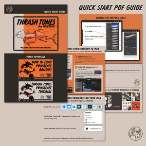 ThrashTones Brushes for Procreate - Quick Start PDF Guide