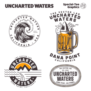 Uncharted Waters - Nautical graphic templates for Adobe, Affinity, CorelDraw