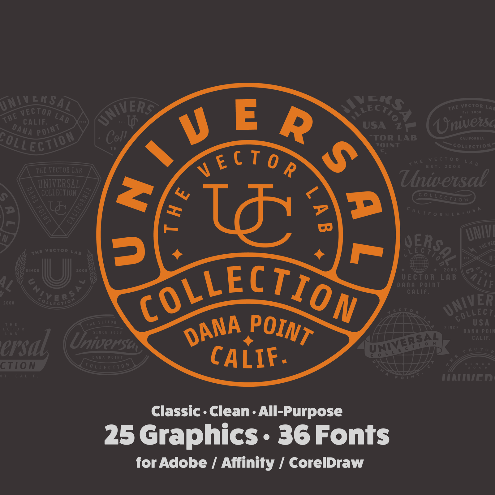 Universal Collection Graphics for Adobe Affinity CorelDraw