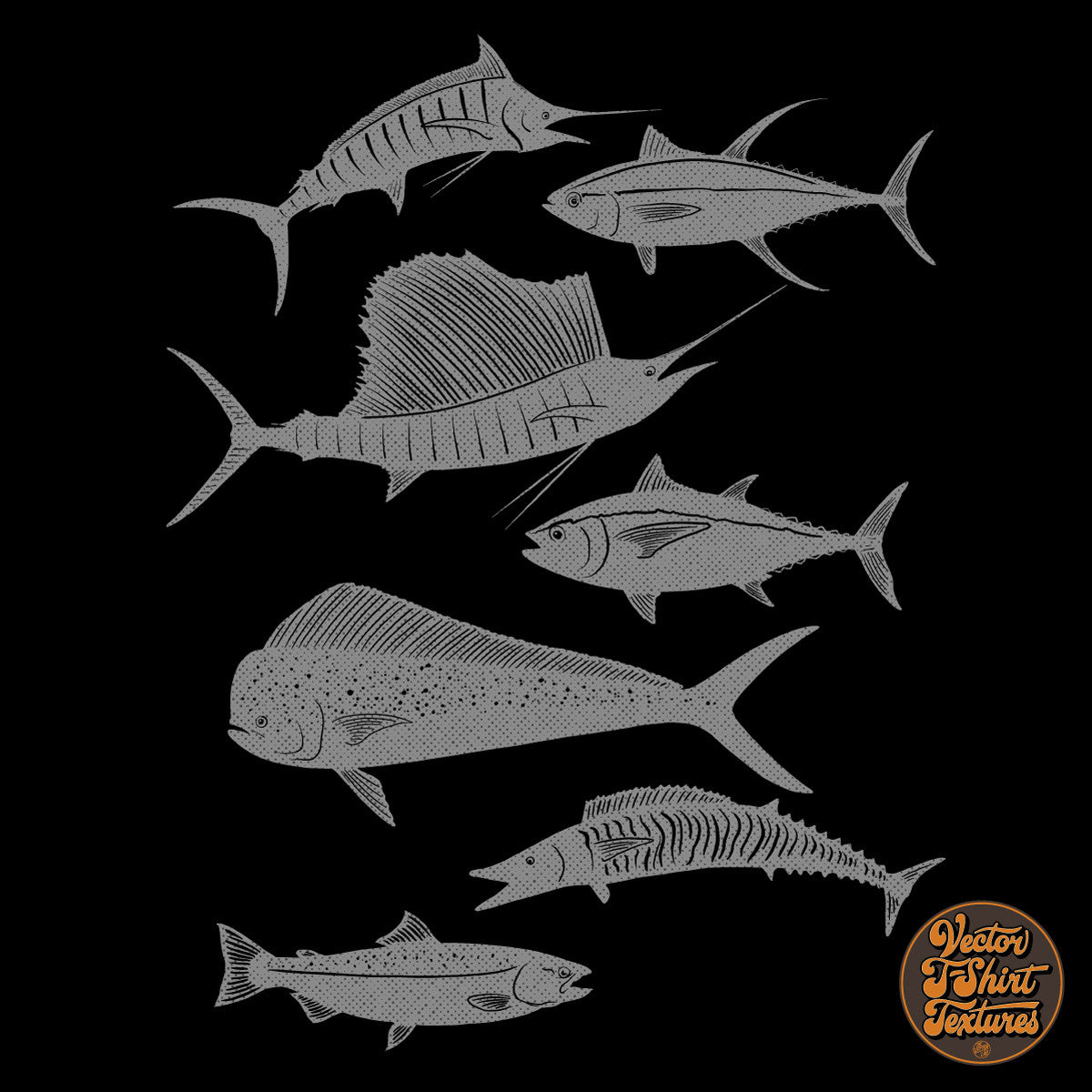 Vector T-Shirt Textures for Illustrator and Photoshop