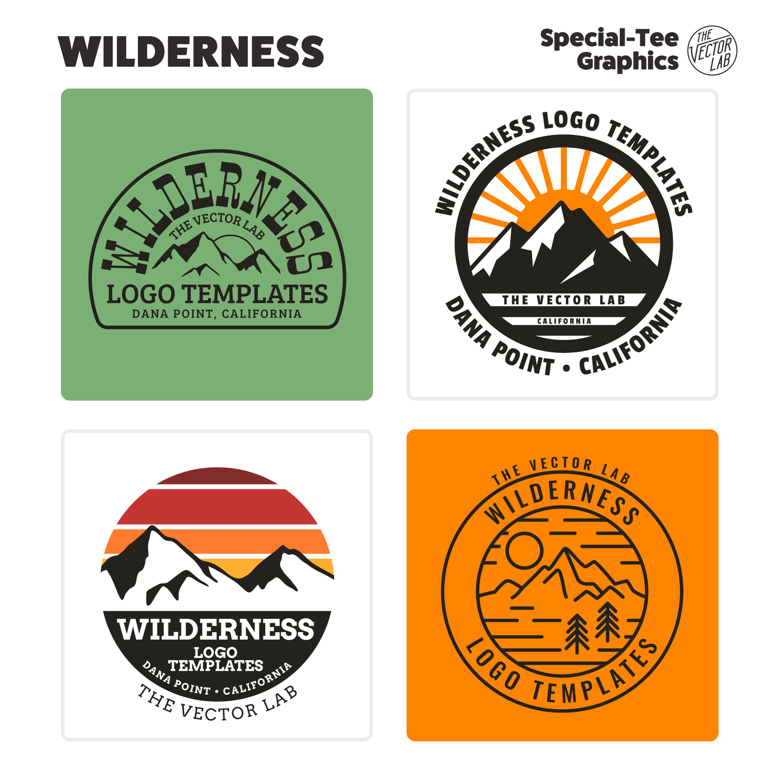 Wilderness Graphic Logo Templates