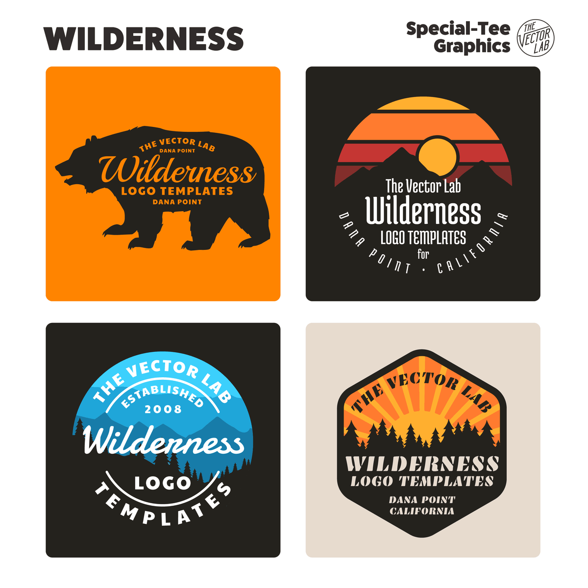Wilderness Graphic Logo Templates