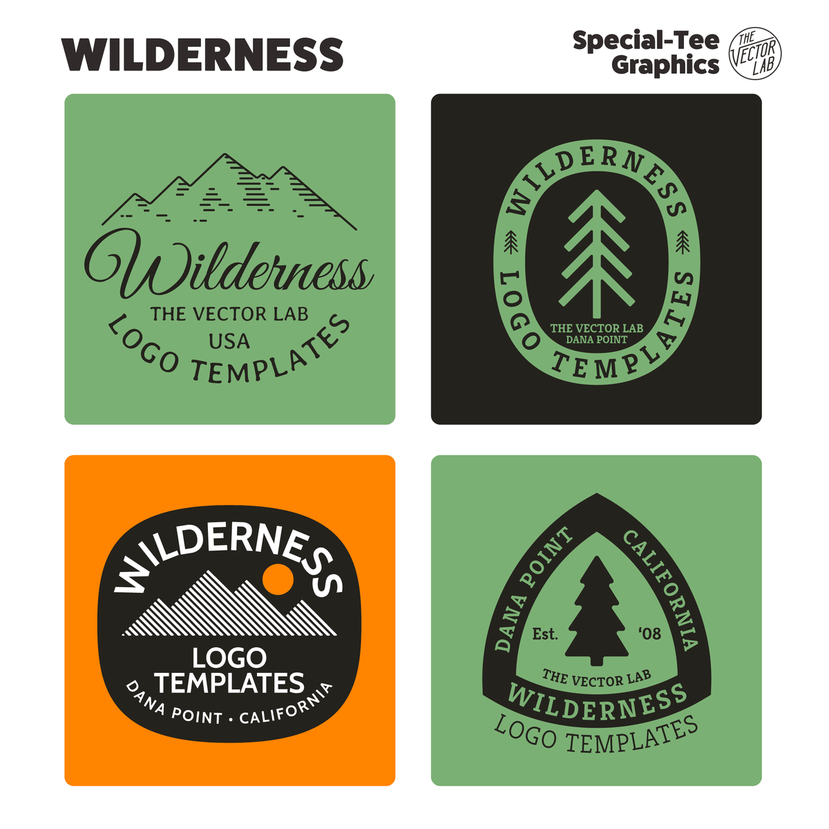 Wilderness Graphic Logo Templates