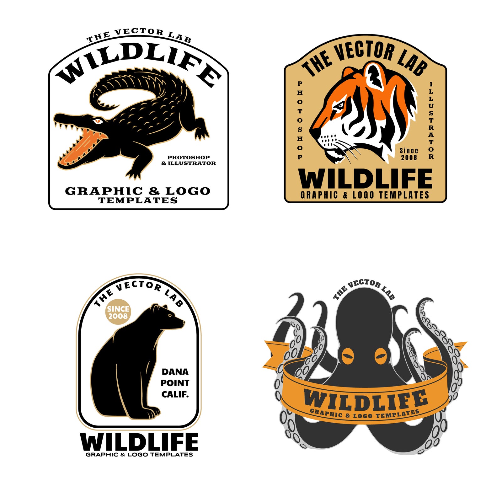 Graphic & Logo Bundle Vol 1 - Wildlife