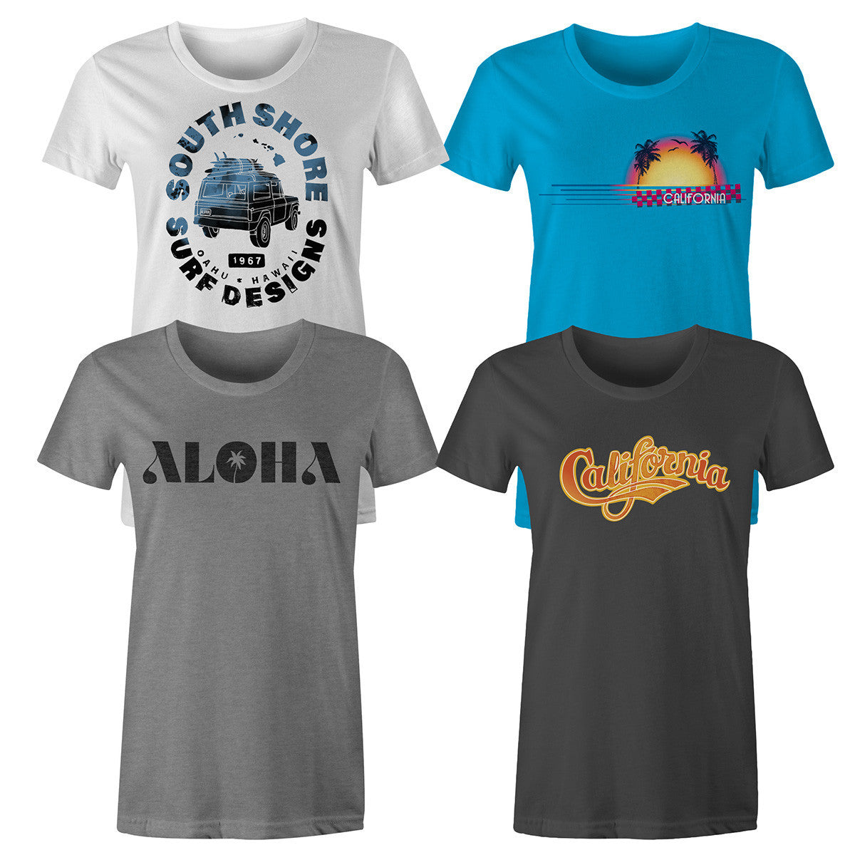 Women's T-Shirt Mockup Templates for Photoshop and Illustrator