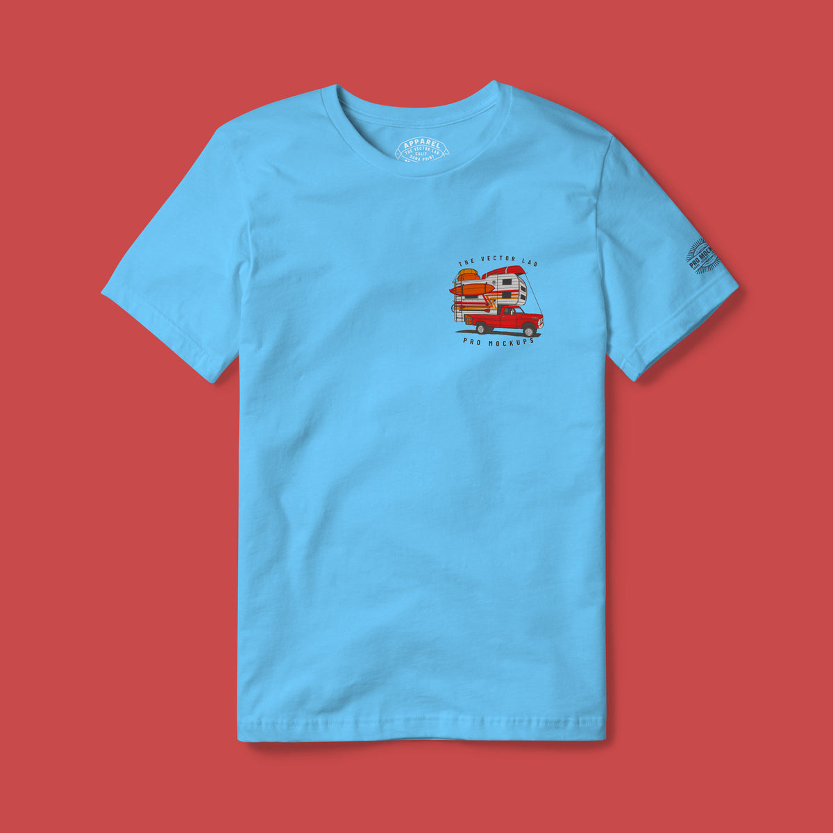 Flat Lay Pro T-Shirt Mockup Templates for Photoshop Illustrator Affinity and CorelDraw